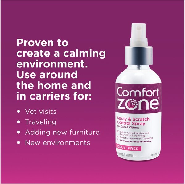 Comfort Zone Calming Pheromone Spray for Cats