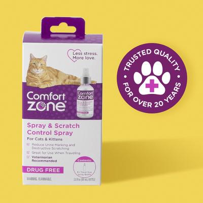 Show full view: Comfort Zone Calming Pheromone Spray for Cats, 2-fl oz bottle slide 7 of 11