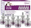 Comfort Zone Multi-Cat Calming Pheromone Diffuser Refill for Cats, 30-day, 6 count