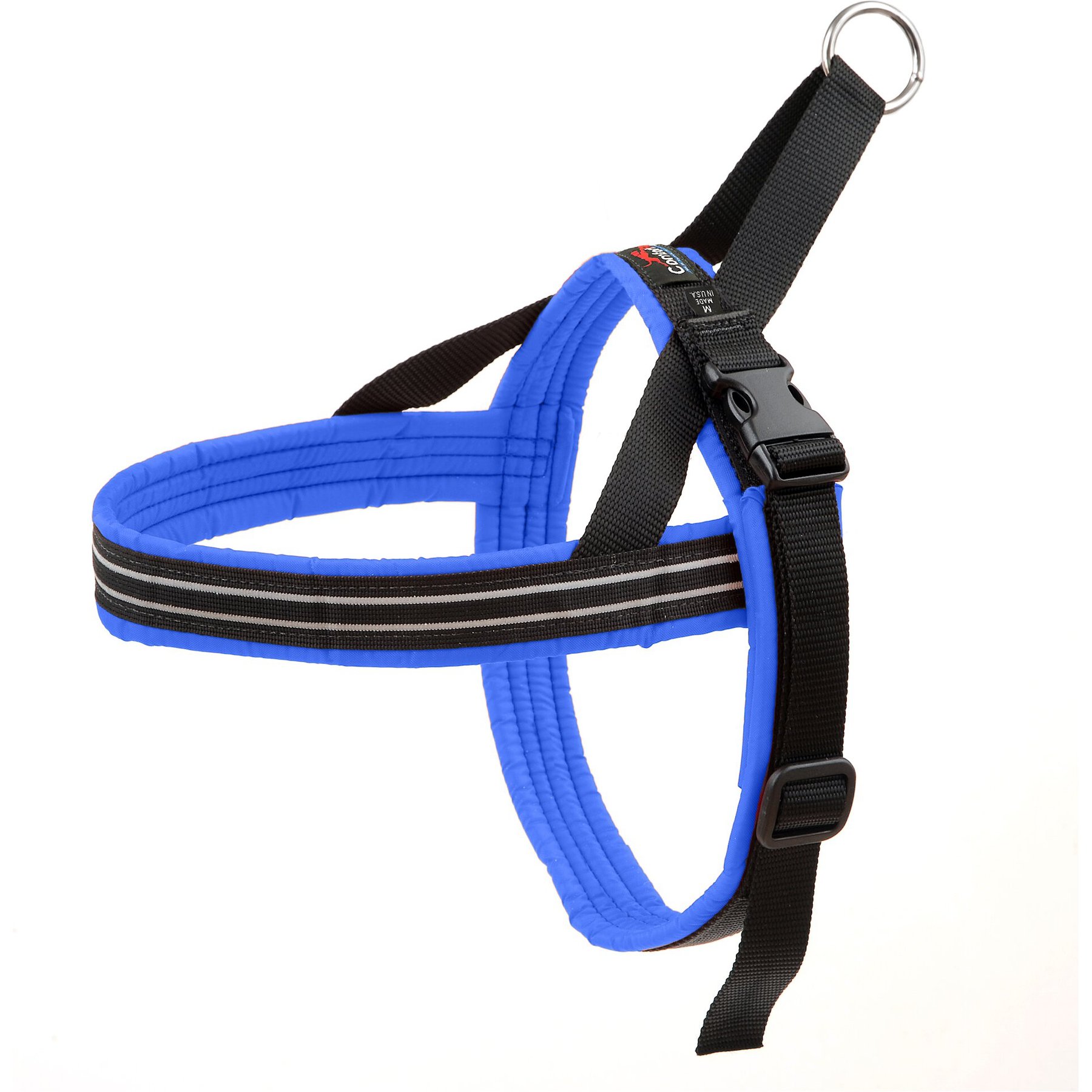 ComfortFlex Fully Padded Non-Chafing Reflective Sport Dog Harness, Blue Jay, Small/Medium
