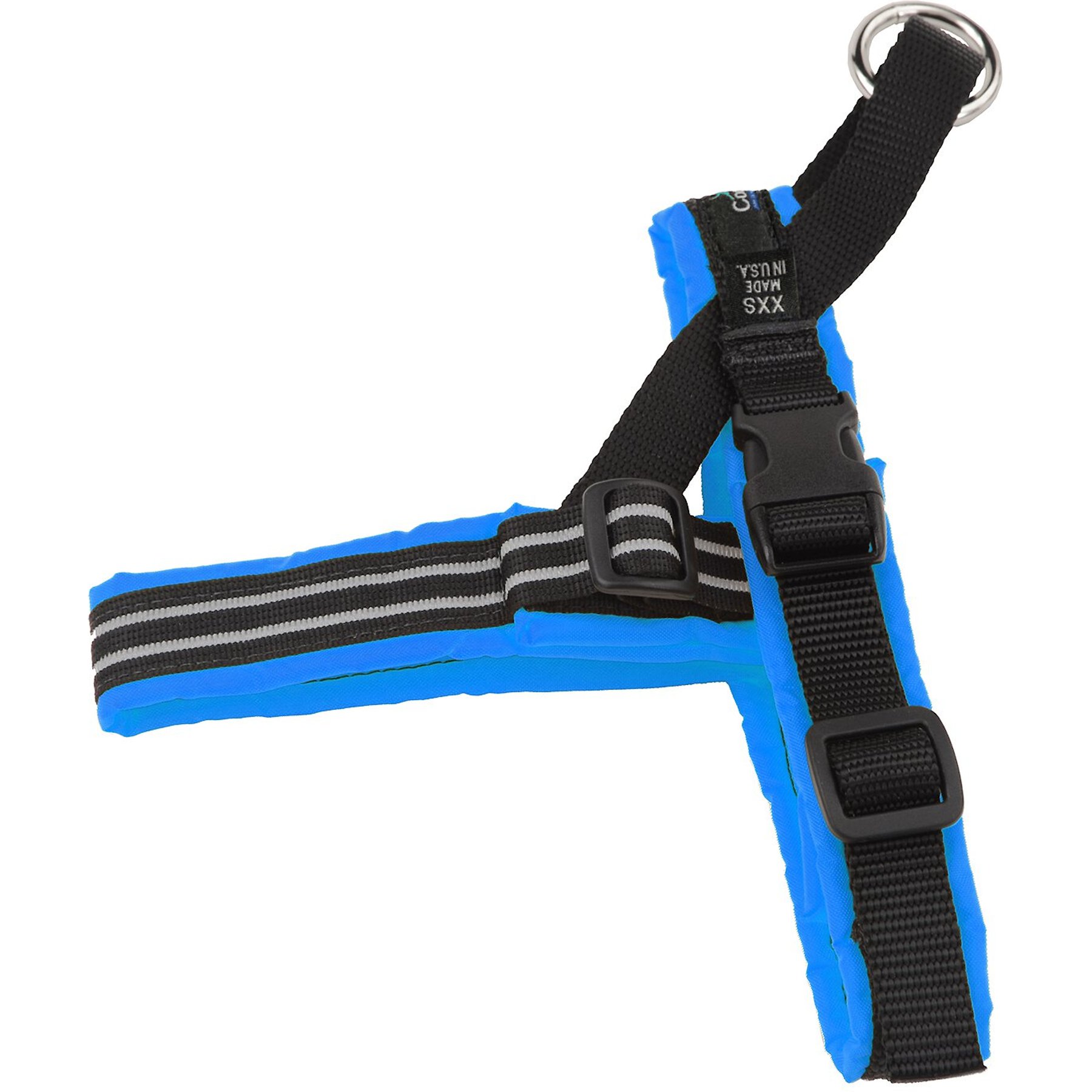 ComfortFlex Fully Padded Non-Chafing Reflective Sport Dog Harness, Blue Jay, XX-Small