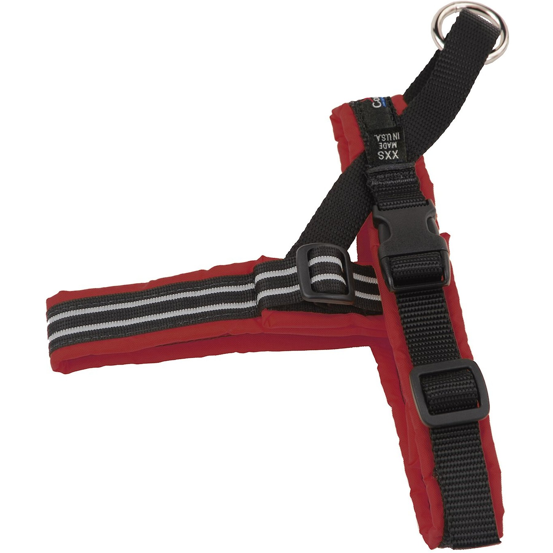 ComfortFlex Fully Padded Non-Chafing Reflective Sport Dog Harness, Bordeaux, Petite