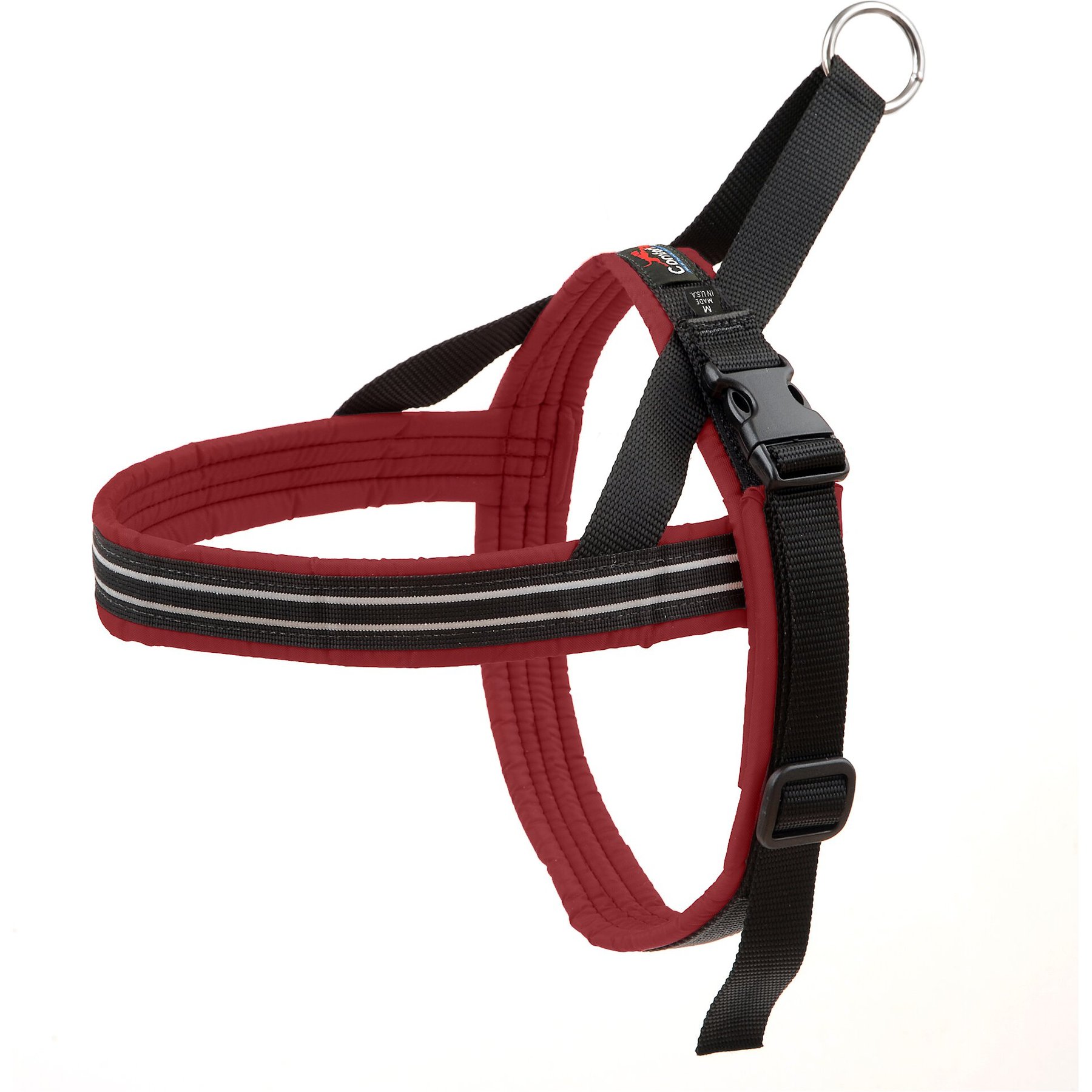 ComfortFlex Fully Padded Non-Chafing Reflective Sport Dog Harness, Bordeaux, Small