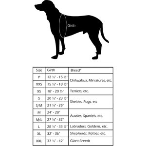 ComfortFlex Fully Padded Non-Chafing Reflective Sport Dog Harness, Raven, Large