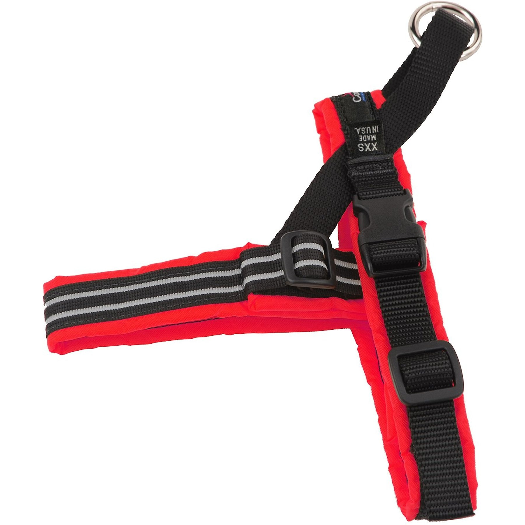 ComfortFlex Fully Padded Non-Chafing Reflective Sport Dog Harness, Red, X-Small