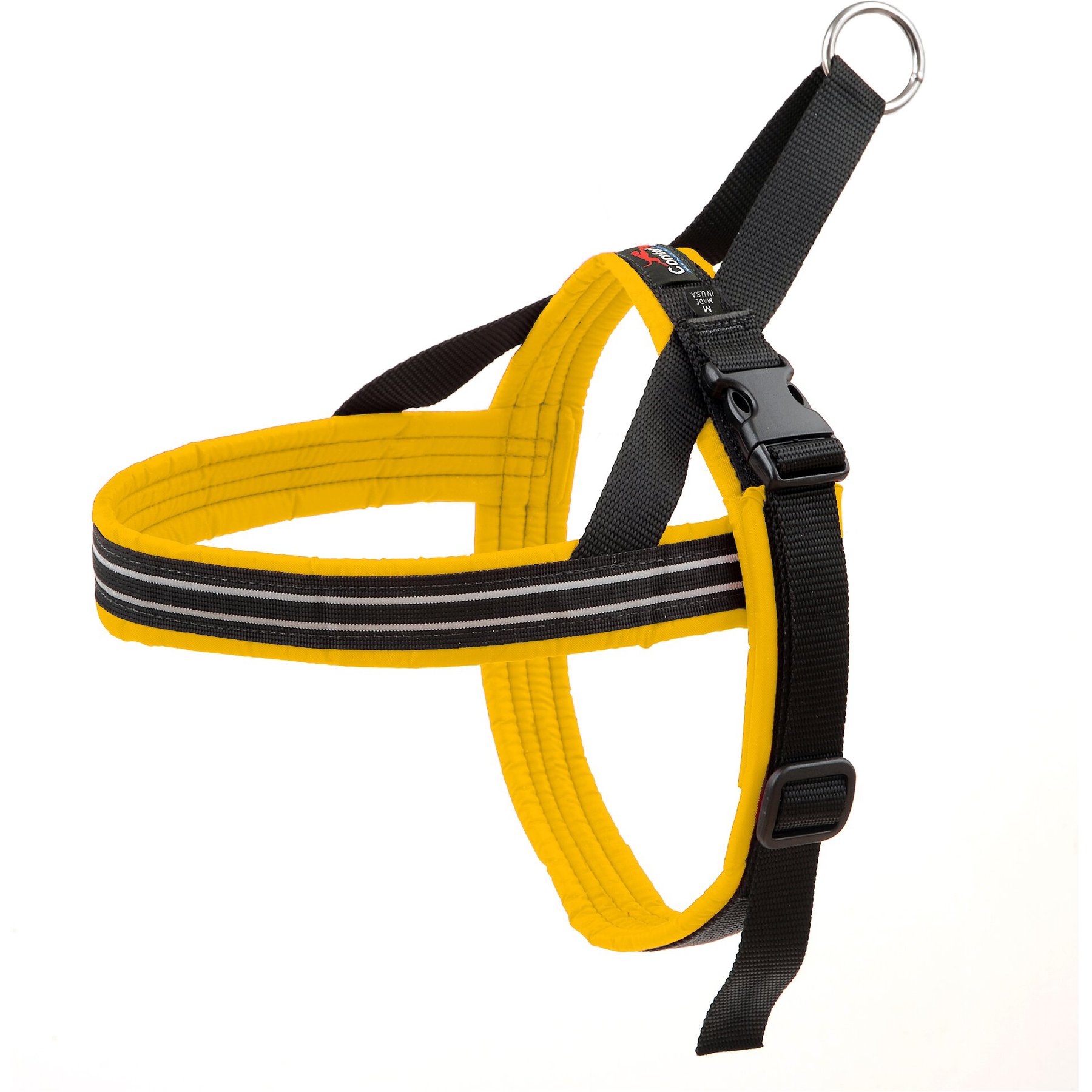 ComfortFlex Fully Padded Non-Chafing Reflective Sport Dog Harness, Saffron, Medium/Large
