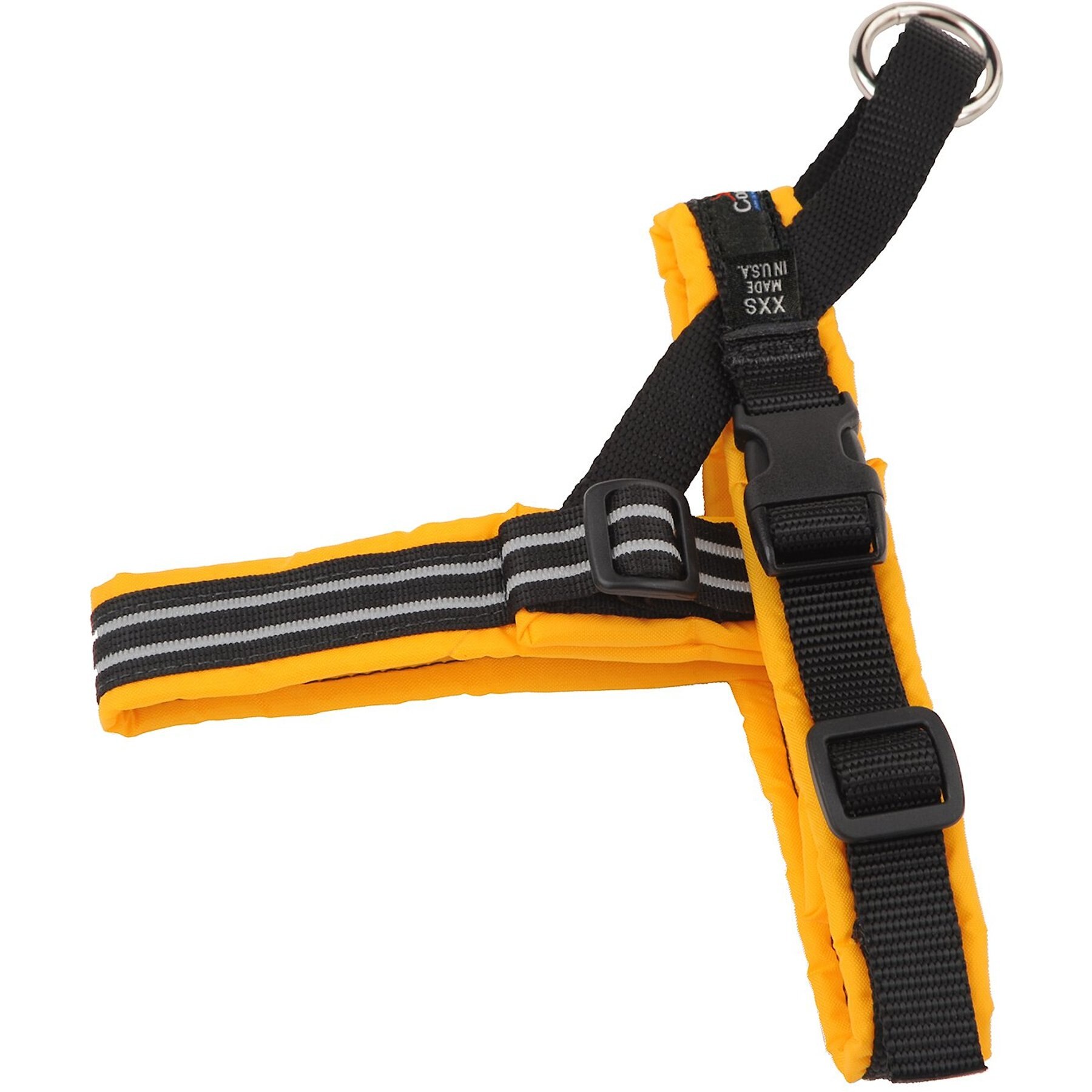 ComfortFlex Fully Padded Non-Chafing Reflective Sport Dog Harness, Saffron, Petite
