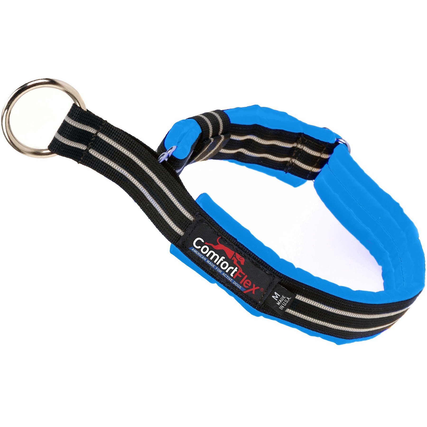 ComfortFlex Fully Padded Reflective Martingale Dog Collar, Blue Jay, Large