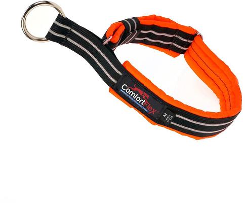 Show full view: ComfortFlex Fully Padded Reflective Martingale Dog Collar, Hunter Orange, Medium slide 1 of 5