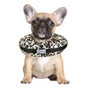 COMFURT COLLAR Stuffed Not Inflatable Dog & Cat Recovery Collar, Cheetah, Small