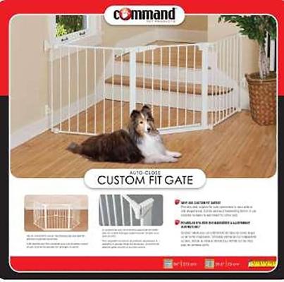 Show full view: Command Pet Products Auto Closing Custom Fit Pet Gate, White slide 5 of 7