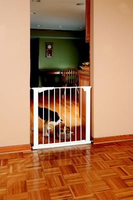Show full view: Command Pet Products Pressure Mounted Pet Gate, White slide 1 of 8