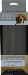 Companion Gear Silicone Dog & Cat Placemat, Grey, Small: 19 x 12-in