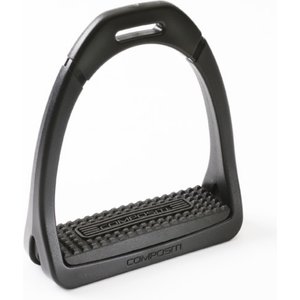 Compositi Premium Horse Stirrups, Black, 4-in