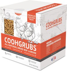 COOHGRUBS Dried Black Soldier Fly Larvae Chicken Treat, 2-lb box