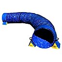 Cool Runners Agility Lightweight PVC Dog Training Tunnel with Tunnel Bags, 15-ft