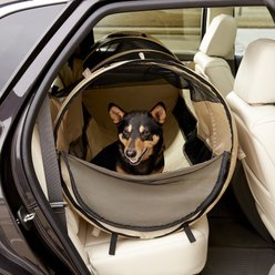 Cool Runners Pet Tube Soft Kennel Car Crate with Carrying Case