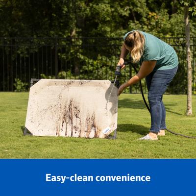 Show full view: Coolaroo HeatShield Cooling Fabric Elevated Dog Bed, Everglade Green, Large slide 6 of 9