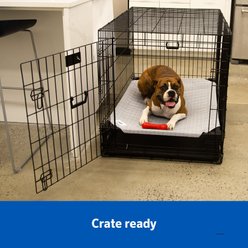 Coolaroo HeatShield Cooling Fabric Elevated Dog Bed, Glacier Grey, Large slide 2 of 7
