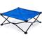 Show in main carousel: Coolaroo On The Go Elevated Cat & Dog Bed with Removable Cover, Aquatic Blue, Medium slide 2 of 8
