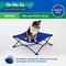 Show in main carousel: Coolaroo On The Go Elevated Cat & Dog Bed with Removable Cover, Aquatic Blue, Medium slide 6 of 8