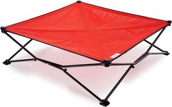 Coolaroo On The Go Elevated Cat & Dog Bed with Removable Cover, Red, Large slide 2 of 7