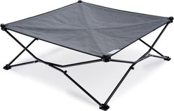 Coolaroo On The Go Elevated Cat & Dog Bed with Removable Cover, Steel Grey, Large slide 2 of 7