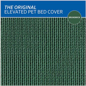 Coolaroo Replacement Cover for Steel-Framed Elevated Dog Bed, Brunswick Green, Large