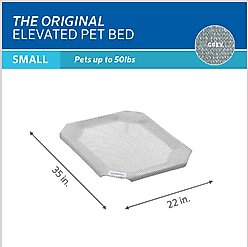Coolaroo Replacement Cover for Steel-Framed Elevated Dog Bed, Grey, Small slide 2 of 5