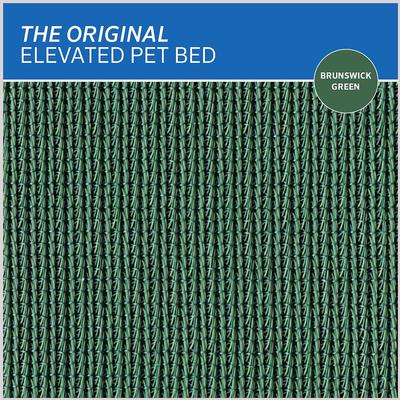 Show full view: Coolaroo Steel-Framed Elevated Dog Bed, Brunswick Green, Large slide 9 of 11