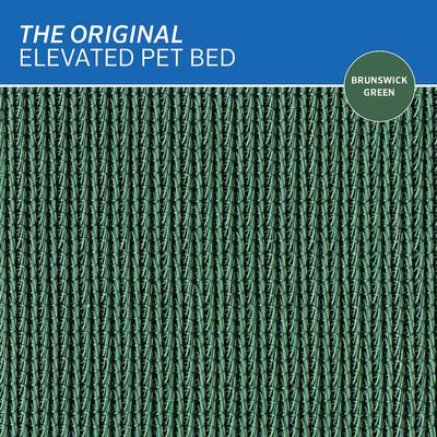 Show full view: Coolaroo Steel-Framed Elevated Dog Bed, Brunswick Green, X-Large slide 6 of 10