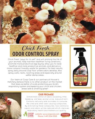 Show full view: Coop Care Chick Fresh Odor Control Concentrate, 4-oz bottle slide 7 of 10