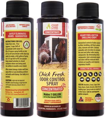 Show full view: Coop Care Chick Fresh Odor Control Concentrate, 4-oz bottle slide 2 of 10