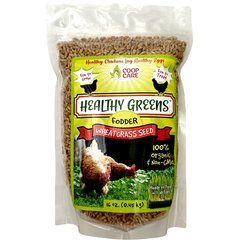 Coop Care Healthy Greens Wheatgrass Fodder Chicken Feed, 16-oz pouch