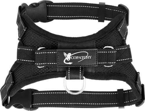 Show full view: Copatchy No-Pull Reflective Adjustable Dog Harness, Black, Small slide 7 of 9