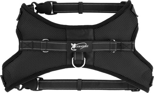 Show full view: Copatchy No-Pull Reflective Adjustable Dog Harness, Black, X-Large slide 8 of 10