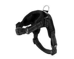 Copatchy No-Pull Reflective Adjustable Dog Harness, Black, X-Small