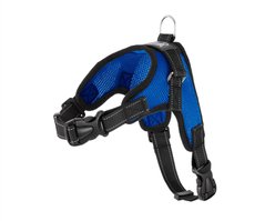 Copatchy No-Pull Reflective Adjustable Dog Harness, Blue, Medium