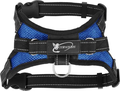 Show full view: Copatchy No-Pull Reflective Adjustable Dog Harness, Blue, Small slide 7 of 9