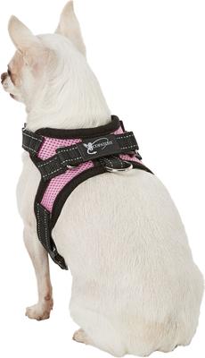 Show full view: Copatchy No-Pull Reflective Adjustable Dog Harness, Pink, X-Small slide 4 of 9