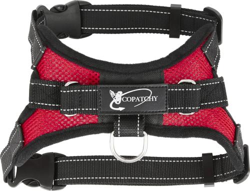 Show full view: Copatchy No-Pull Reflective Adjustable Dog Harness, Red, Small slide 8 of 10