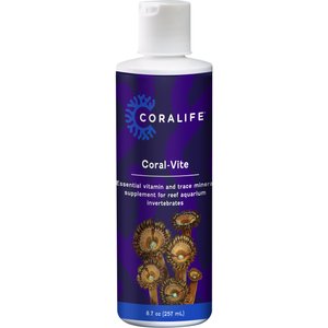 Coralife Coral Vite Liquid Supplement for Marine Invertebrates, 8-fl oz bottle