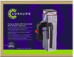 Coralife Hang On Back DC-Controlled 65G Mini Fish Protein Skimmer