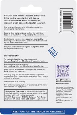 Show full view: Coralife Marine PURE Water Care Bacteria Supplement, 4 pack slide 2 of 11