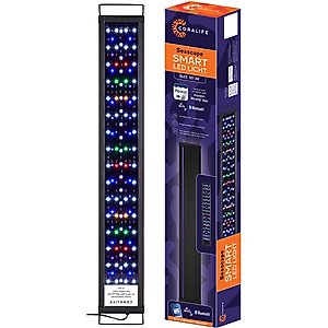 Coralife Seascape Incandescent SMART LED Light Fixture, Black, 30 to 36-in