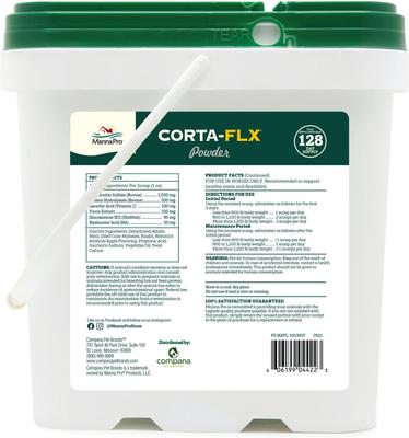 Show full view: Corta-Flx Powder Joint & Connective Tissue Support Horse Supplement, 8-lb bucket slide 2 of 7