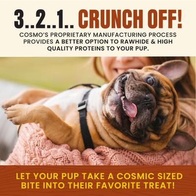 Show full view: Cosmo's Snack Shack Baked Pork, Duck & Chicken Crunch Bars Dog Natural Chew Treats, 18 count slide 7 of 9