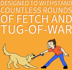 Cosmo's Snack Shack Club House Fling N' Fetch Tough Rope Ball Dog Toy, 2.5-in slide 2 of 7