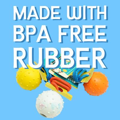 Show full view: Cosmo's Snack Shack Club House Fling N' Fetch Tough Rope Ball Dog Toy, 2.5-in slide 5 of 8