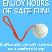 Show in main carousel: Cosmo's Snack Shack Club House Fling N' Fetch Tough Rope Ball Dog Toy, 2.5-in slide 3 of 8